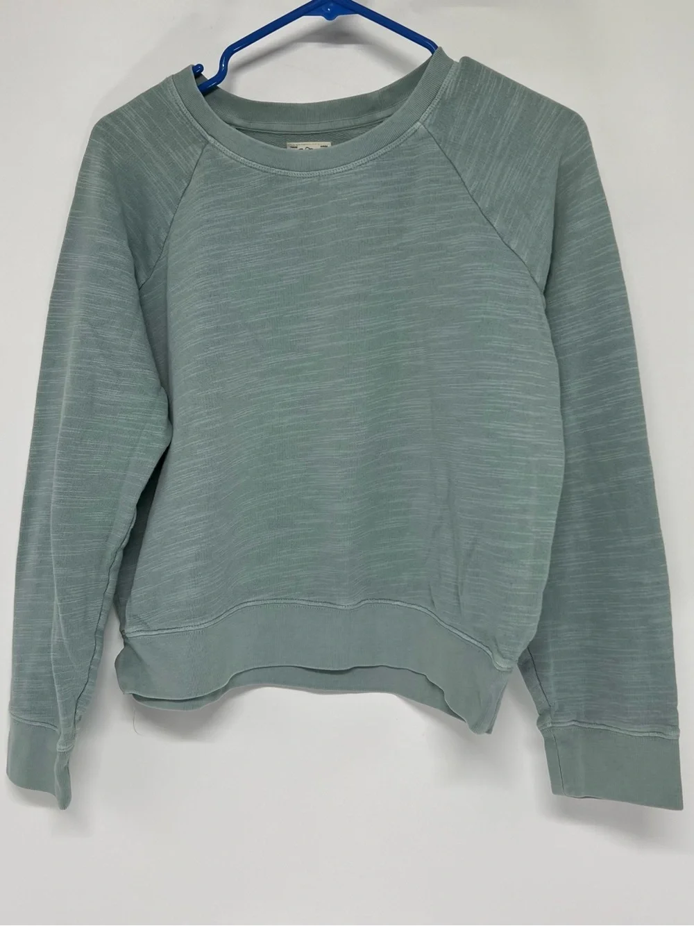 J crew vintage cropped fleece sweatshirt medium